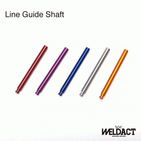 ・ラインガイドシャフト　　*Abu Revo LTX.LT.MGX.ALT.LTZ　対応  レベルワインダーをスムーズに動かす為のパーツです アルマイトによるカラーは５色  RED、BLUE、PURPLE、ORANGE、GUNMETAL 細部までカラーチューンが楽しめます